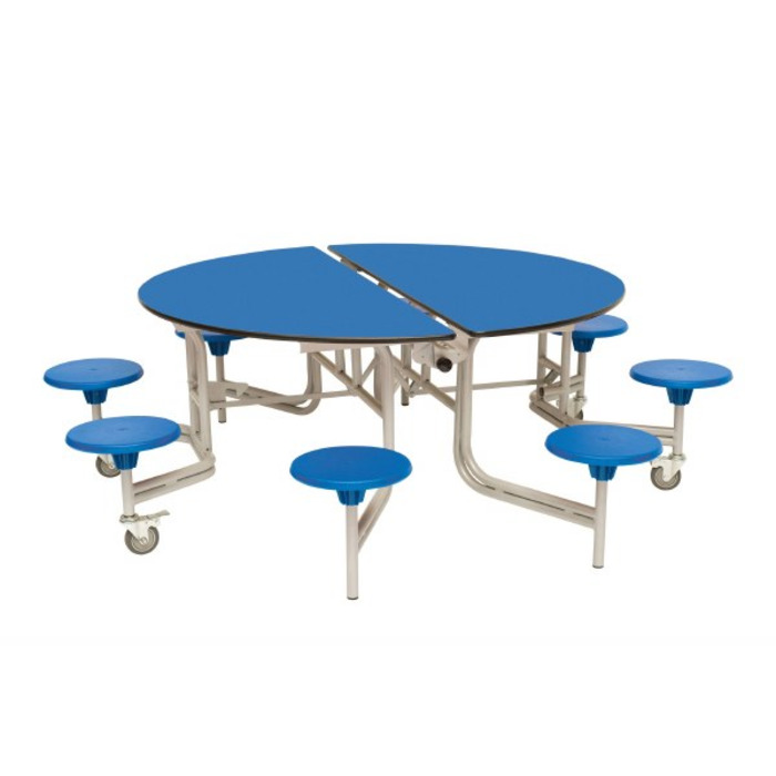 8 Seat Round Mobile Folding Table