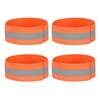 High Vis Orange Reflective Ankle & Arm Bands For Cycling & Running