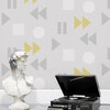 Play/Record Wallpaper Mustard Mini Moderns AZDPT036MU