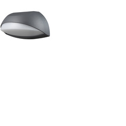 External Domed LED Wall Light in Anthracite & White 240V