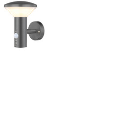 External LED Wall Light with PIR Sensor in Anthracite 240V