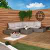 Rattan & Polywood Corner Lounge Set