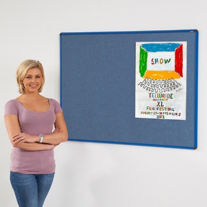 Shield Resist-a-Flame Coloured Frame Eco-Colour Noticeboard