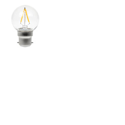 2W Dimmable LED Filament Golf Ball Lamp 2700K - Bayonet