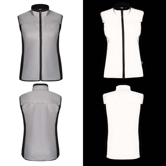 BTR Womens Reflective Cycling & Running High Vis Gilet, Vest (Classic)