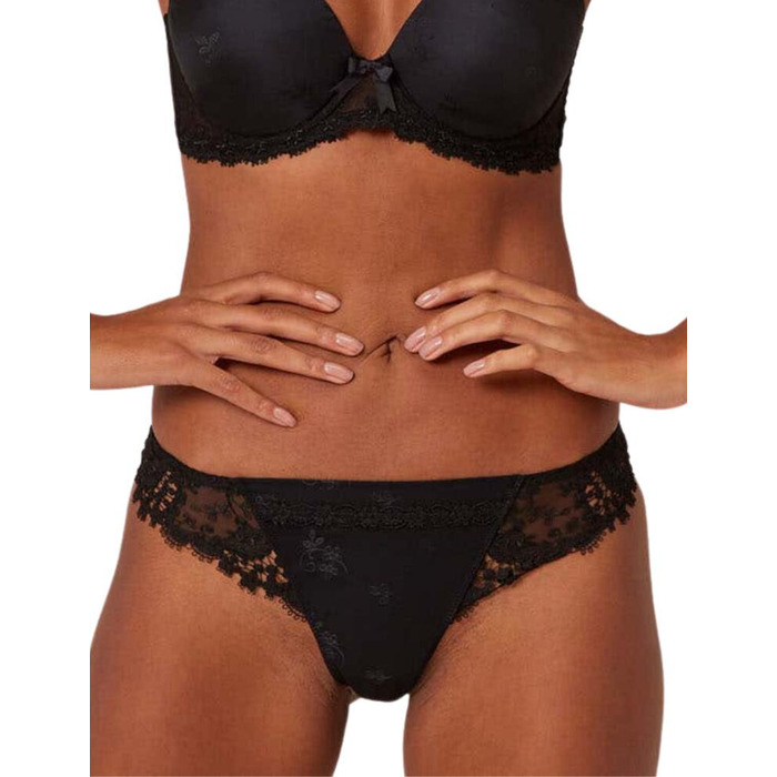 Simone Perele Wish Tanga Brief - Black - XS - 8