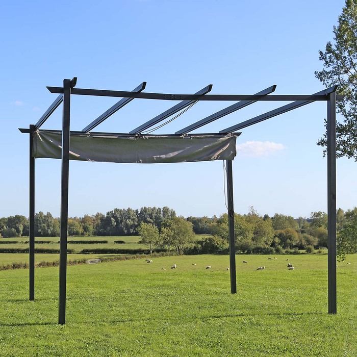 3 x 3m Steel Pergola Gazebo