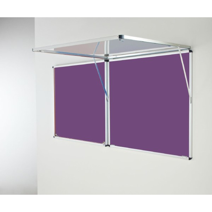 Eco-Sound Top-Hinged Corridor Tamperproof Blazemaster Noticeboard