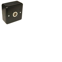 Single XLR 5 Pin Plate with Surface Mount Box - Male