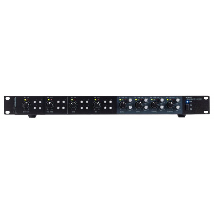 4 Zone Mixer with 2 Mic_Line Inputs & 2 Stereo Inputs