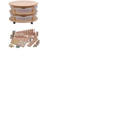 Double Tier Mobile Circular Storage Unit