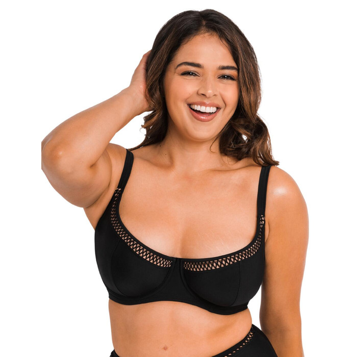 Curvy Kate First Class Balcony Bikini Top - Black - 28HH