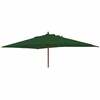 Alexander Rose 3m x 2m Hardwood Rectangular Garden Parasol