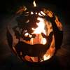 Garden Fire Ball 70cm Stag Design with Rust Finish
