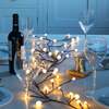 Noma Christmas Flexible 1. 8m Berry Branch Garland with 48 Warm White LED Lights -Battery Operated