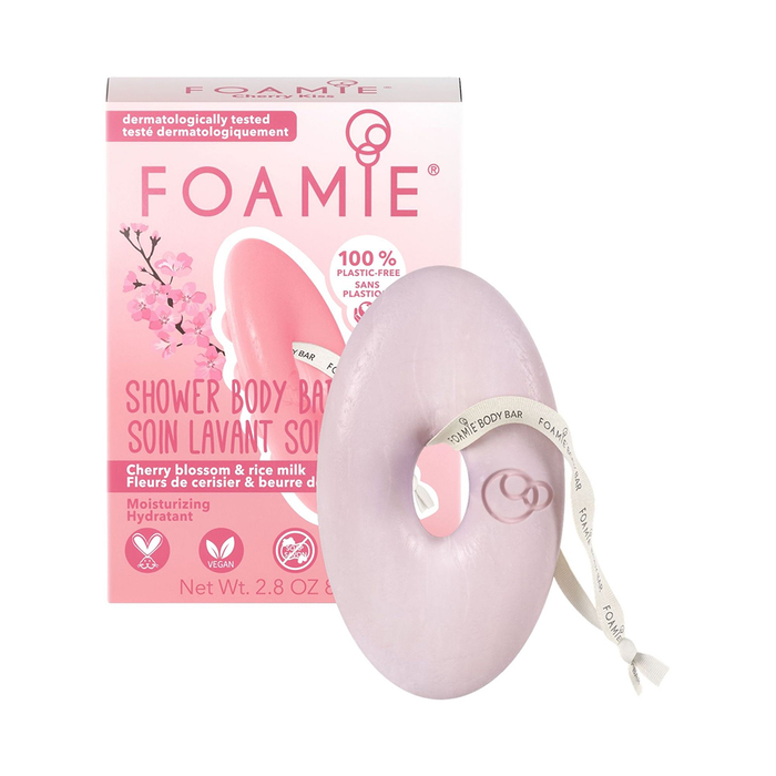 Foamie Body Bar Moisturising Cherry Blossom and Rice Milk