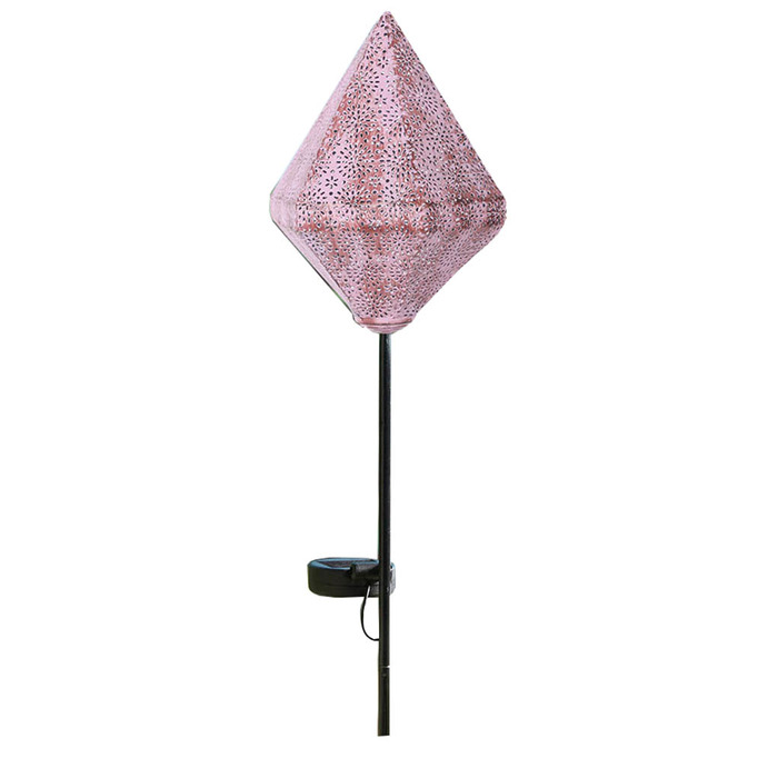Solar LED Garden Spike Light - Single Pink