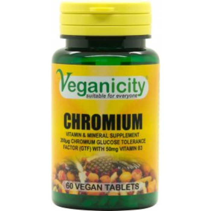 Vegan Chromium 200µg Capsules | Vegan Supplement Store | FREE Shipping