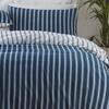 Polycotton Harvard Navy & White