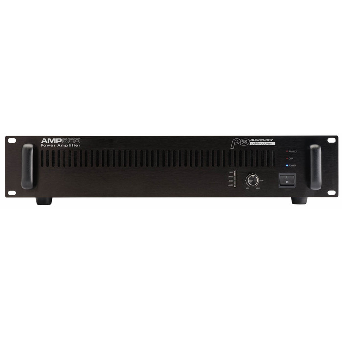 Slave Amplifier 100V Line & 8 ohms 660W - For High Power Distributed Sound