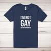 Not Gay But My Boyfriend Is Adult T-Shirt