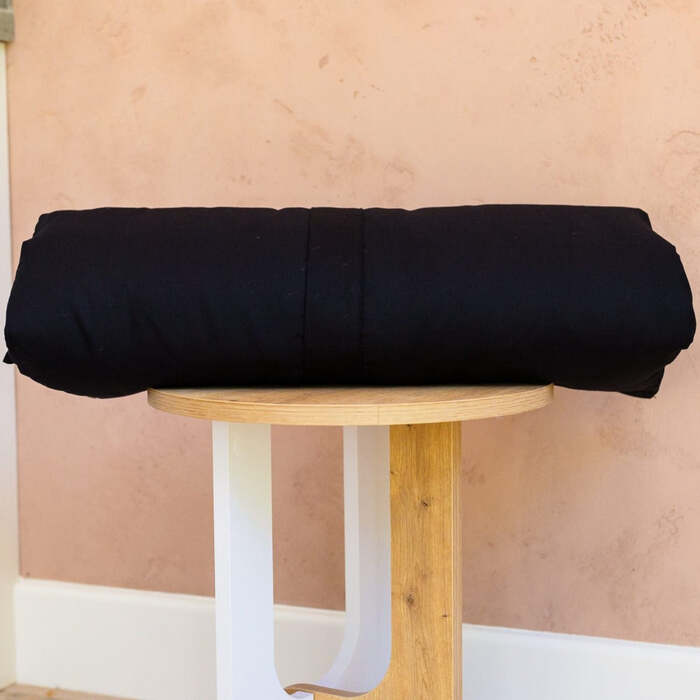 Dog Bed Duvet Cover Two Sizes Polycotton Black