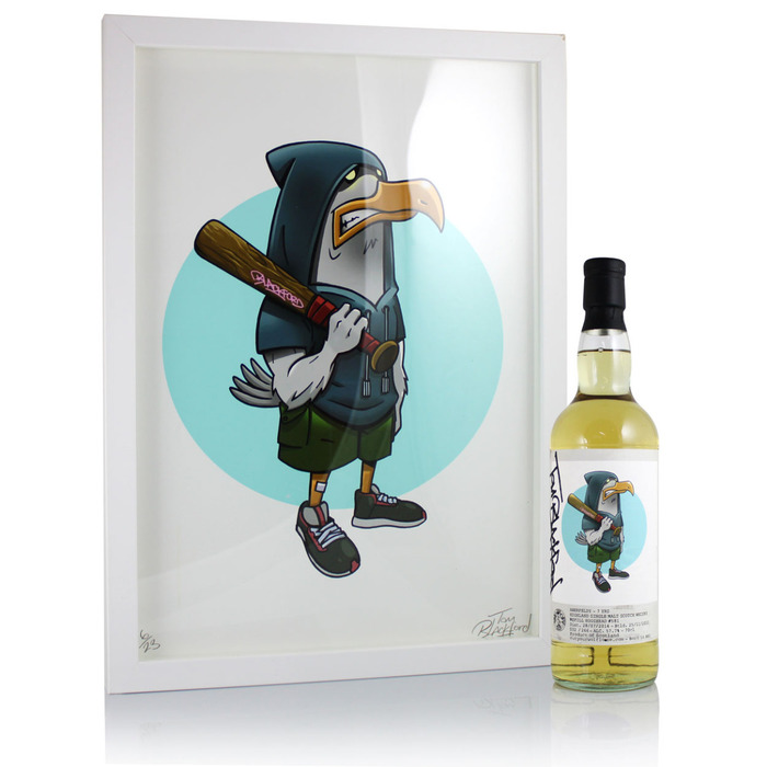 Aberfeldy 7YO Cut Your Wolf Loose Cask #581 with Framed Print