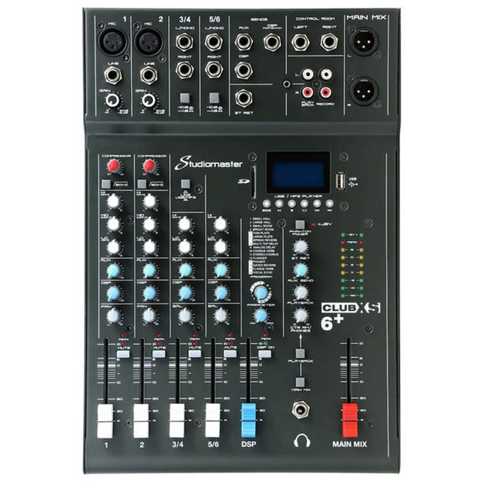 6 Channel PA Mixer with Effects & Bluetooth