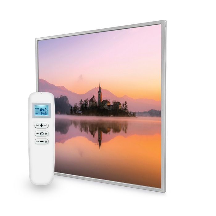 595x595 Dreamy Lake Picture Nexus Wi-Fi Infrared Heating Panel 350W - Electric Wall Panel Heater