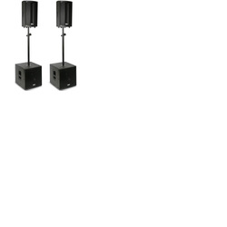 FBT ProMaxX Active PA System 3200W, ProMaxX 110A, SUBline112SA, Bags & Poles
