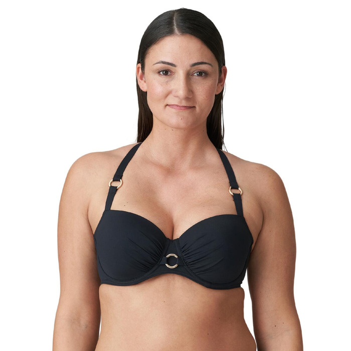 Prima Donna Swim Damietta Padded Balcony Bikini Top - Black - 32F