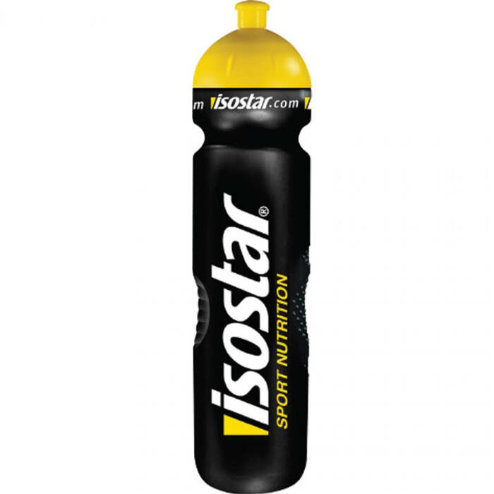 Isostar Sports Nutrition Pull Push 1000 ml Water Bottle - Black