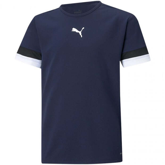 Puma Junior TeamRise Jersey T-Shirt - Navy Blue