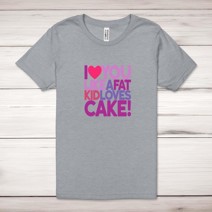 Fat Kid Loves Cake Adult T-Shirt