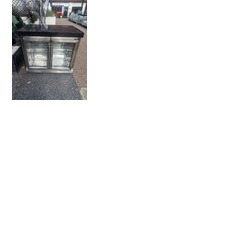 Ex Display Draco Grills Outdoor Kitchen Stainless Steel Double Fridge Unit with Granite Top