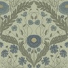 Blomstermala Leafy Bloom Wallpaper Blue Galerie 51001