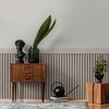 Wood Slats Dado Panel Wallpaper Grey / Black AS Creation 397442
