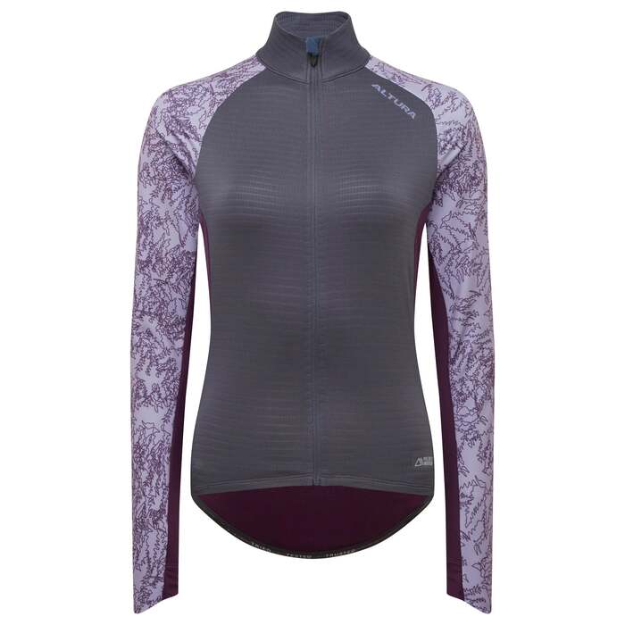 Icon Women's Long Sleeve Jersey | 10 | Polartec® Powergrid Fleece for Wind Protection. Bold Design & Reflective Details for Visibility | Altura