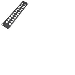 1U XLR Socket Panel D Type - 24 XLR Sockets