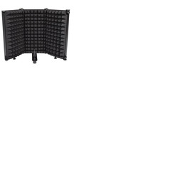 Foldable Microphone Isolation Screen with 3 Acoustic Foam Sections