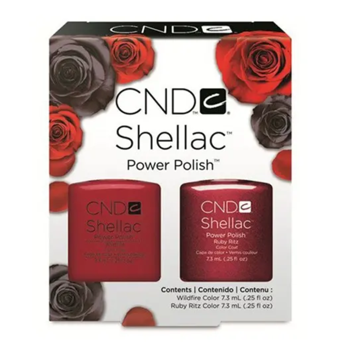 CND Shellac Perfect Pair - Ruby Ritz And Wildfire Duo