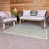 Wave Weatherproof Rug, Green
