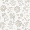 Inge Floral Vinyl Wallpaper Grey Fine Decor FD26533