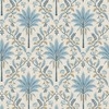 Palm Trellis Wallpaper Blue Holden 13751