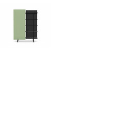 A08 Mobile Shelving Unit with Glass Writing Board