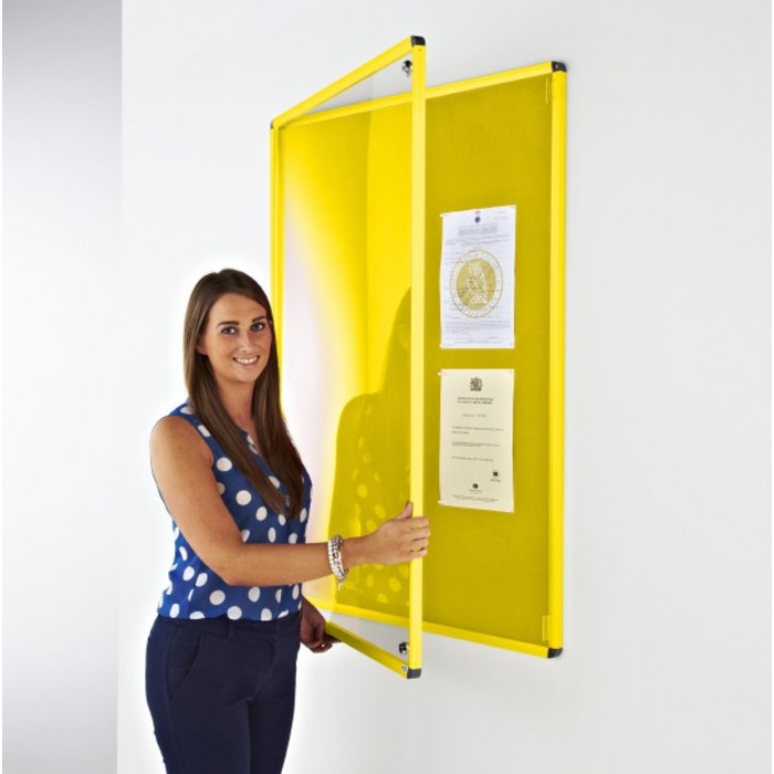 Coloured Frame Tamperproof Noticeboard