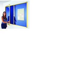 Coloured Frame Tamperproof Noticeboard