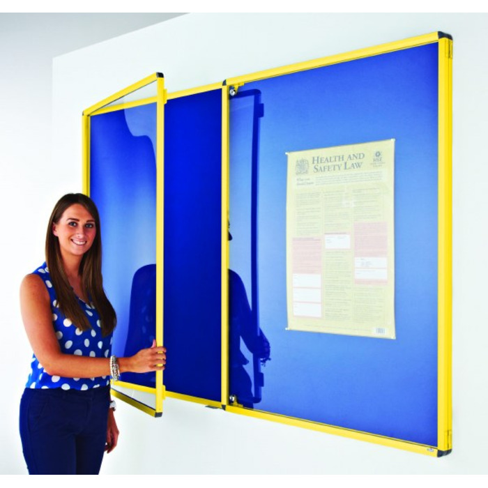 Coloured Frame Tamperproof Noticeboard