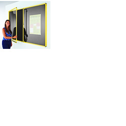 Coloured Frame Tamperproof Noticeboard