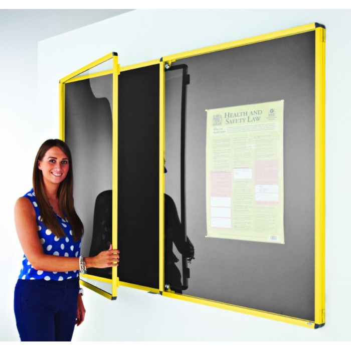 Coloured Frame Tamperproof Noticeboard